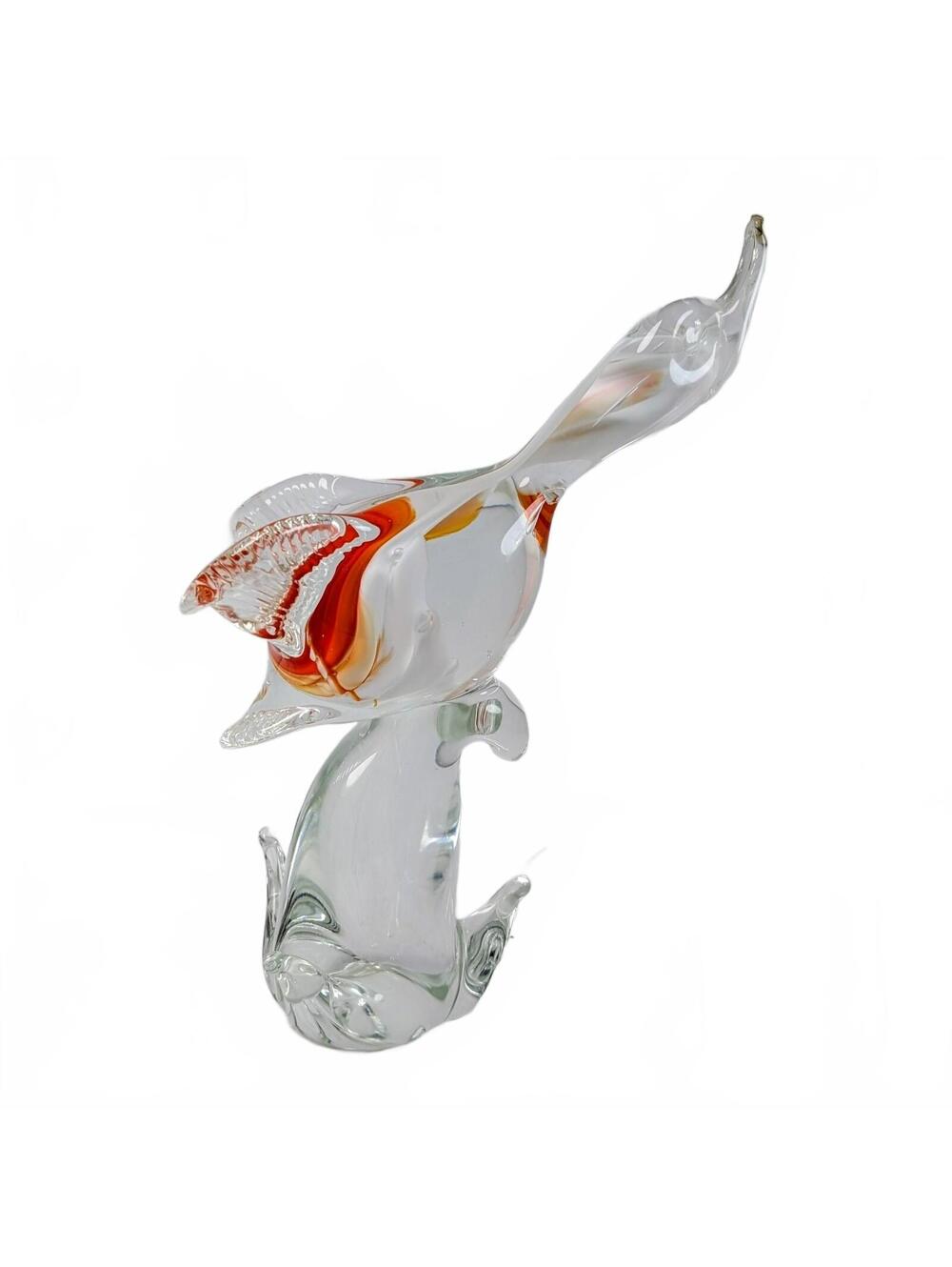 Vtg Murano Art Glass Duck on Water